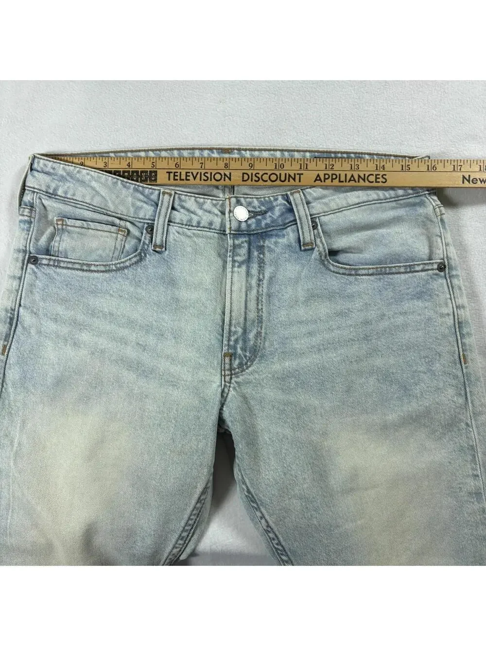 Bonobos Mens 32x30 Light Wash Slim Straight Jeans Stretch Denim Casual